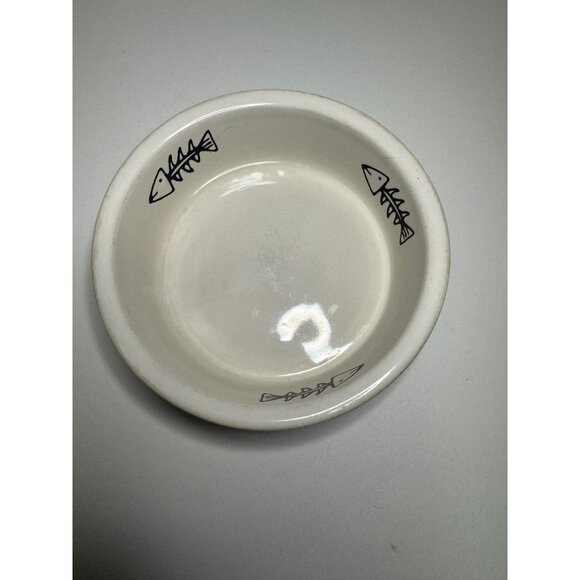 WLC Cat Bowl Sitting Kitty Cat Food/Water Bowl Scruffy Cat Dish - Picture 3 of 6
